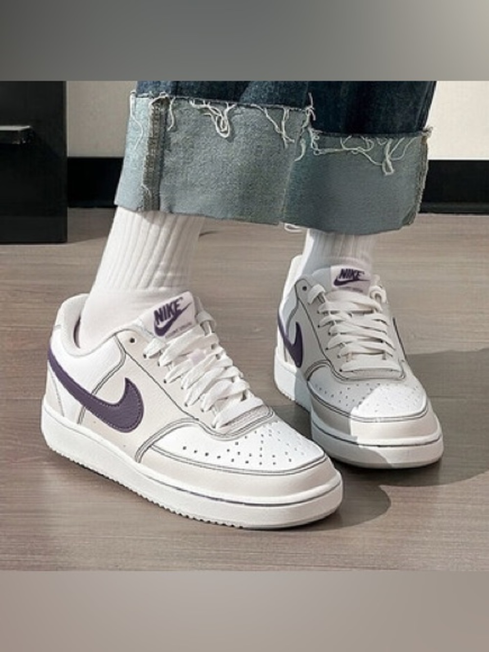 Nike - Women's Court Vision Low Next Nature CS Shoes size 8.5 - Picture 1 of 8